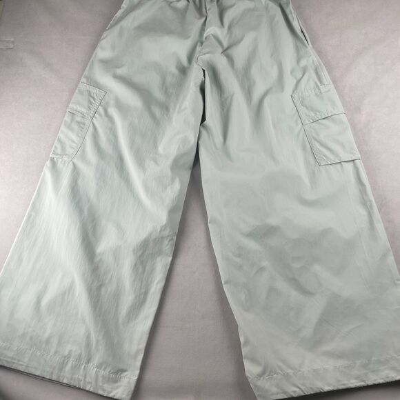 Adidas Parachute Pants Wmns S/M/L Wonder Silver City Escape Cargo Wide Baggy Y2K - Picture 2 of 13